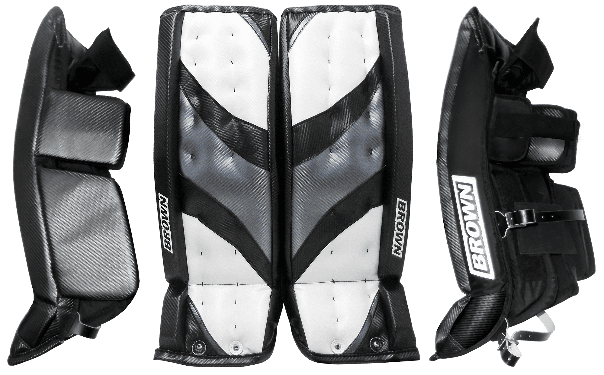 Front and sides of 2550 leg pads