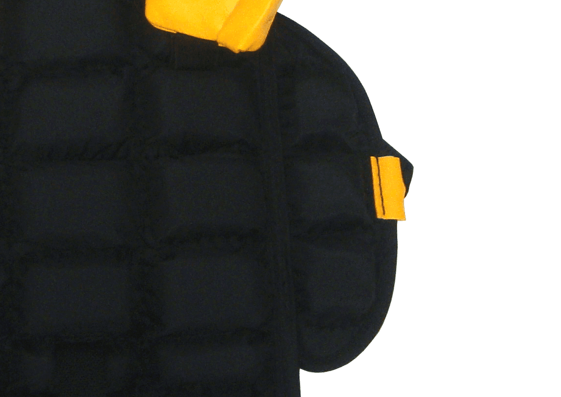 Close up rib protection from the front-side