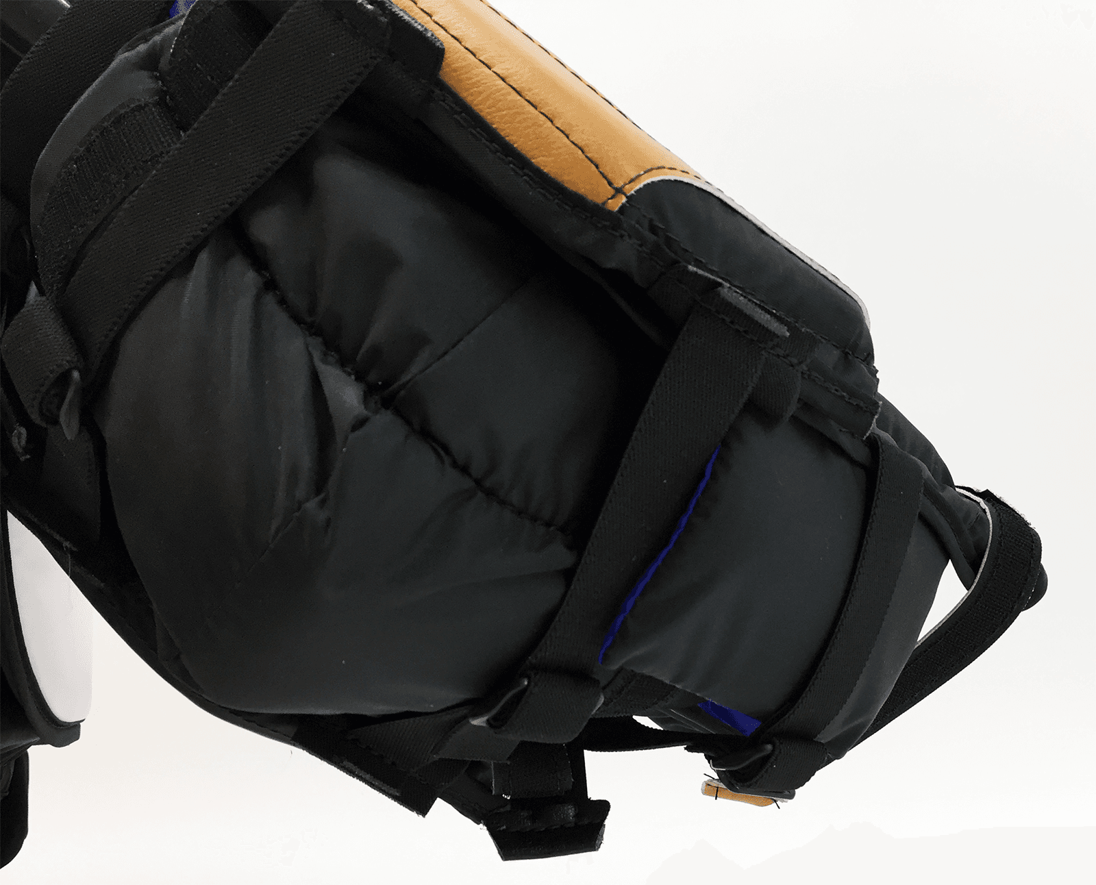 Close up of elbow cap protection