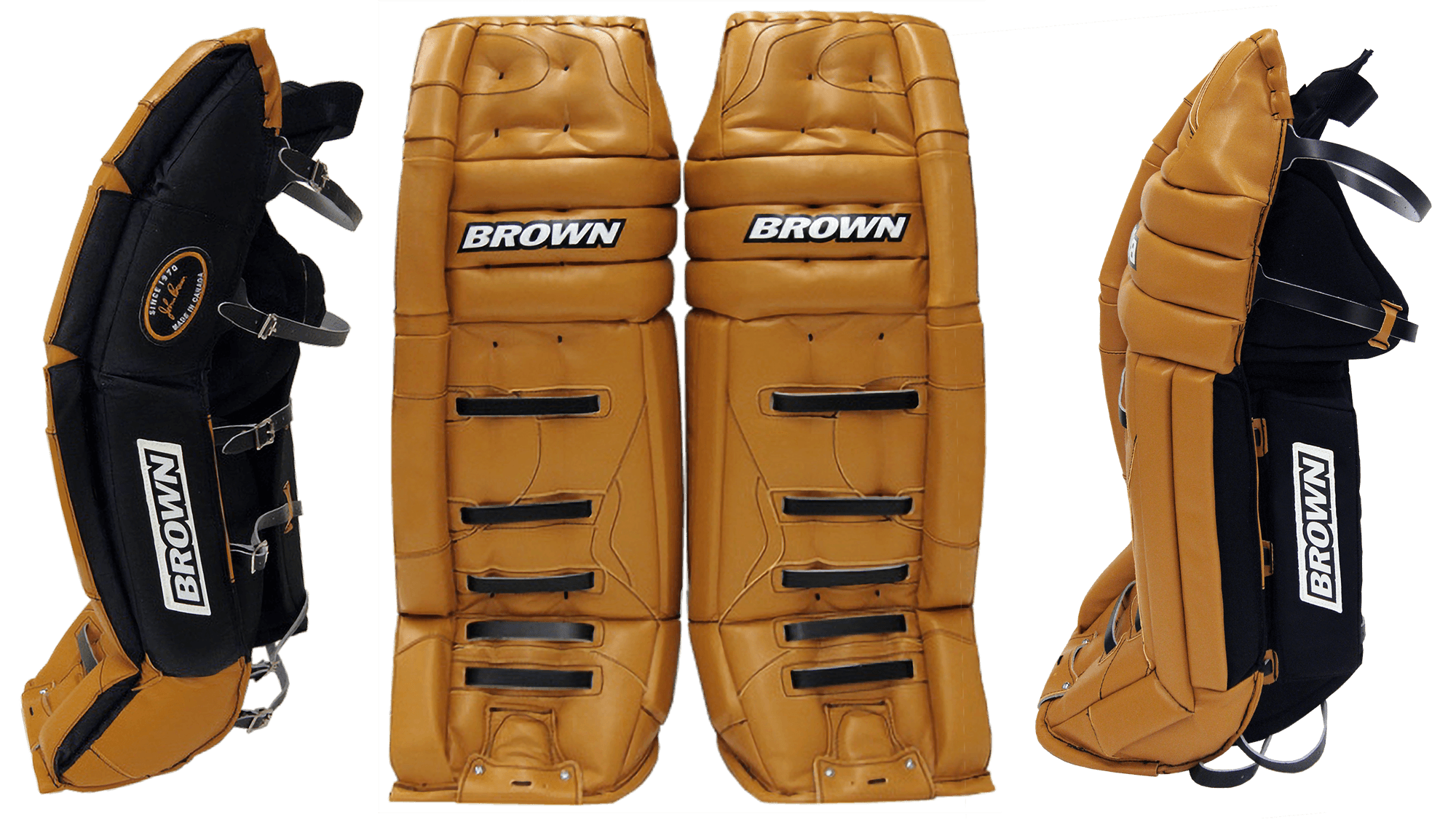 Front and back view of 287 leg pad