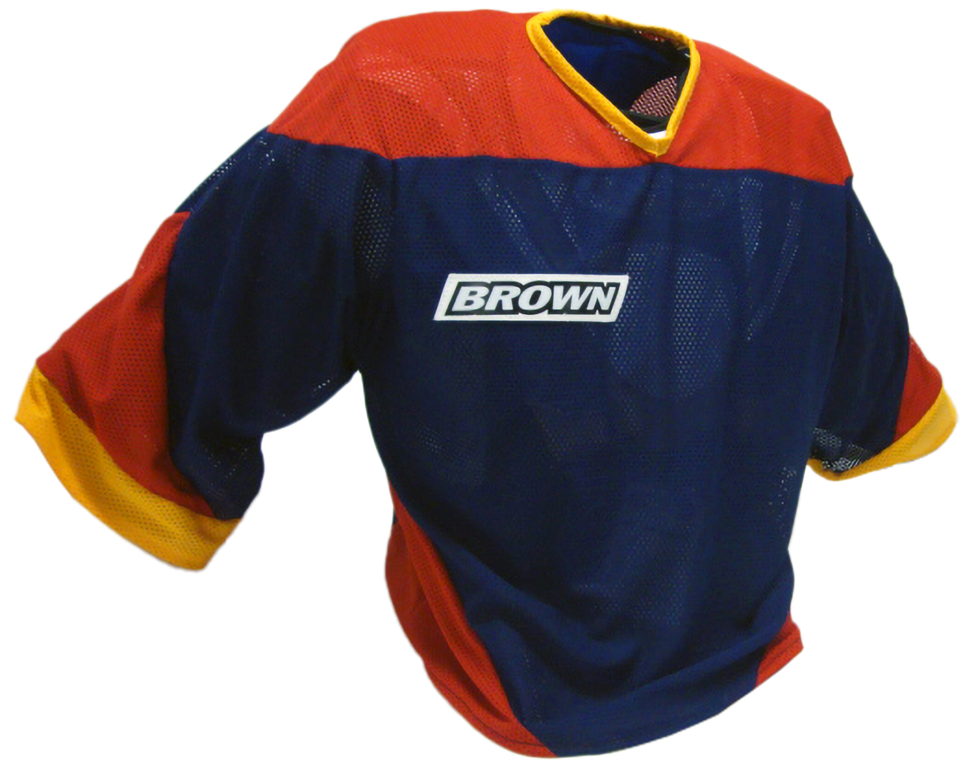Blue, red and yellow jersey