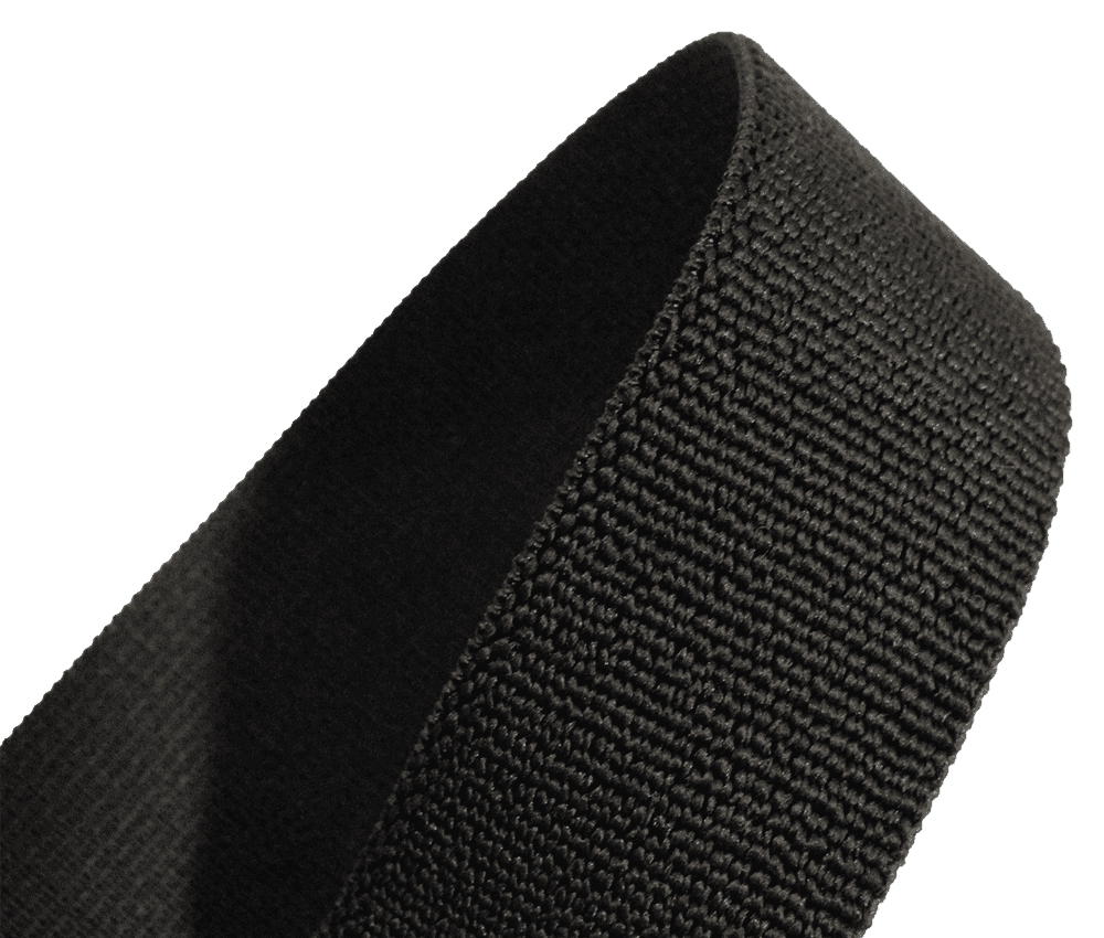 Close up of thick elastic band