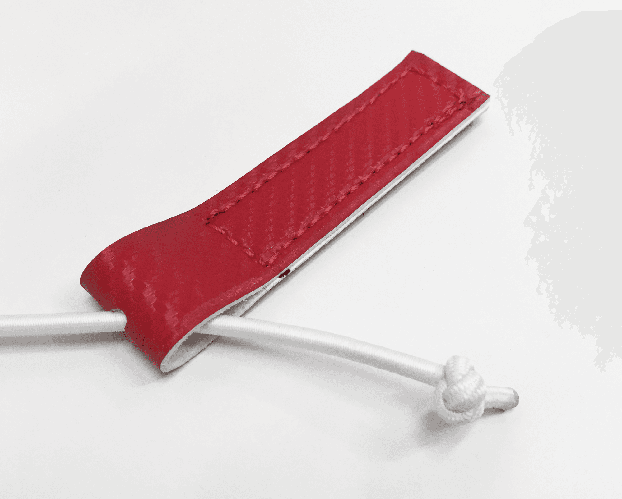 Bungee cord knot and velcro clasp