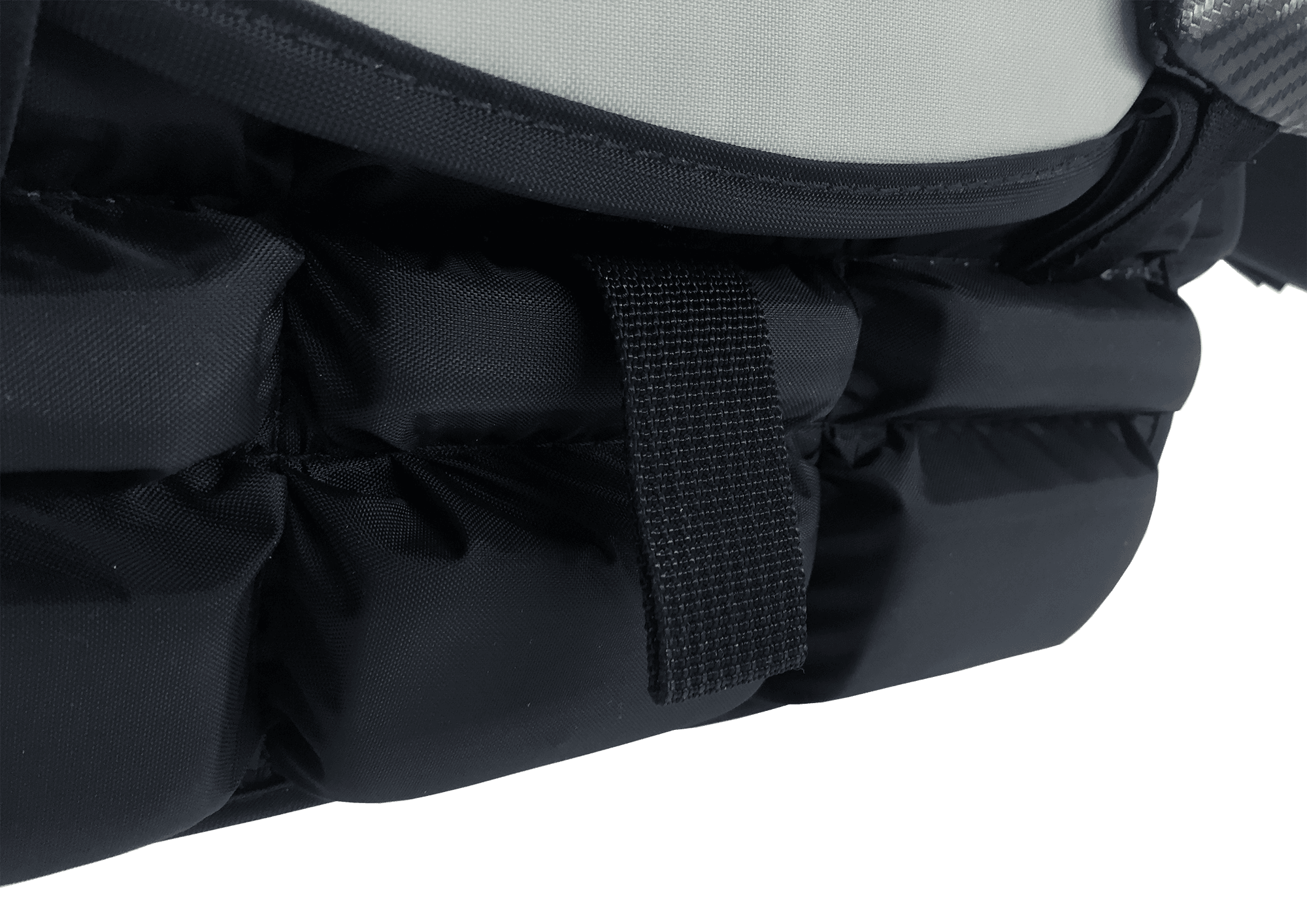 Close up of front pant loop