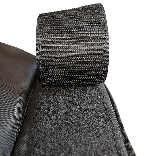 Close up of velcro separating