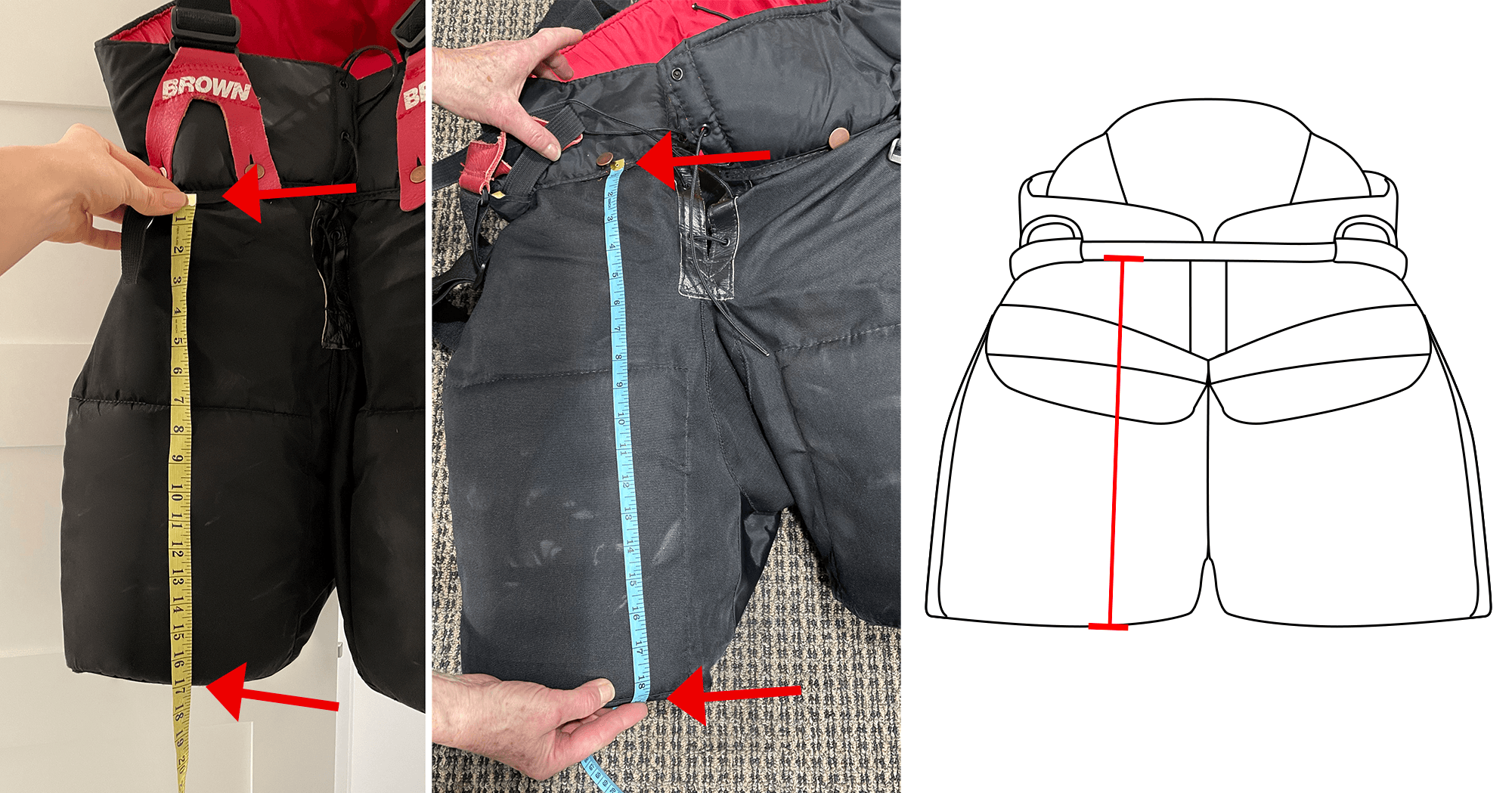 Measuring pant length
